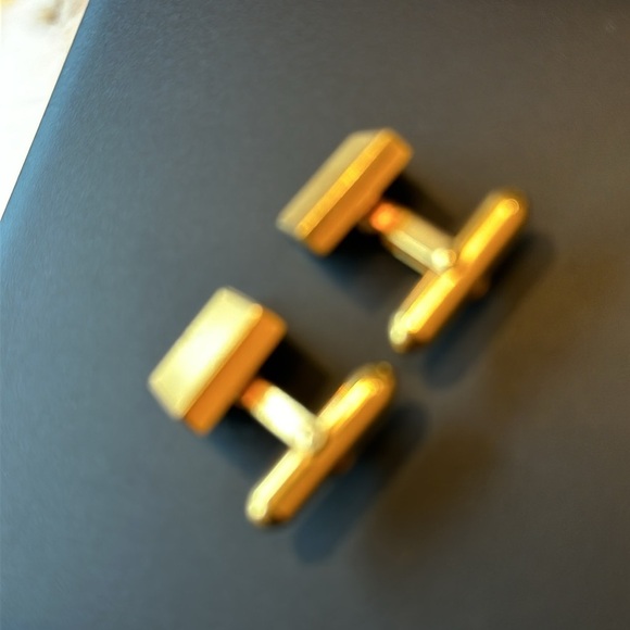 Christian Dior Gold Tone Cufflinks - Picture 2 of 3